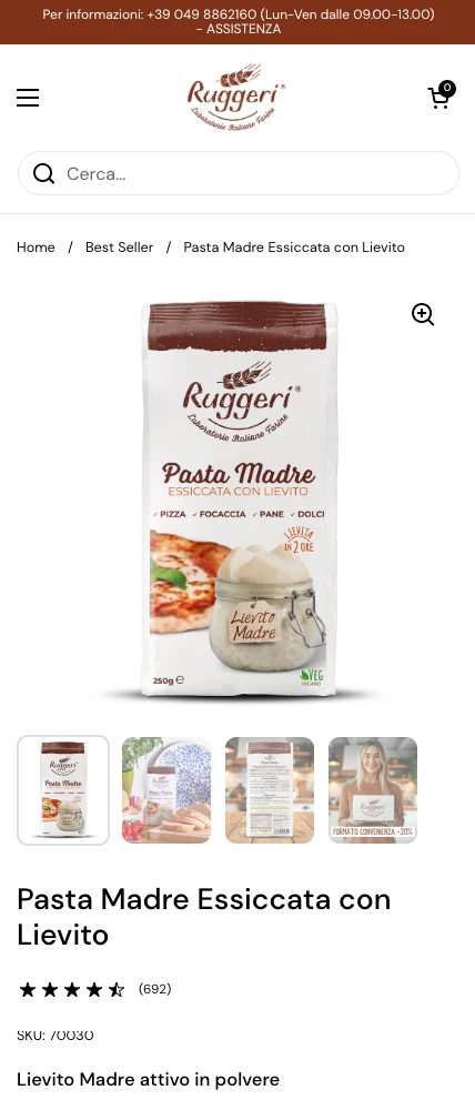 Ruggeri ecommerce Shopify